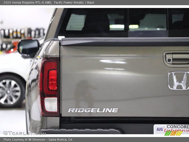 Pacific Pewter Metallic / Black 2020 Honda Ridgeline RTL-E AWD