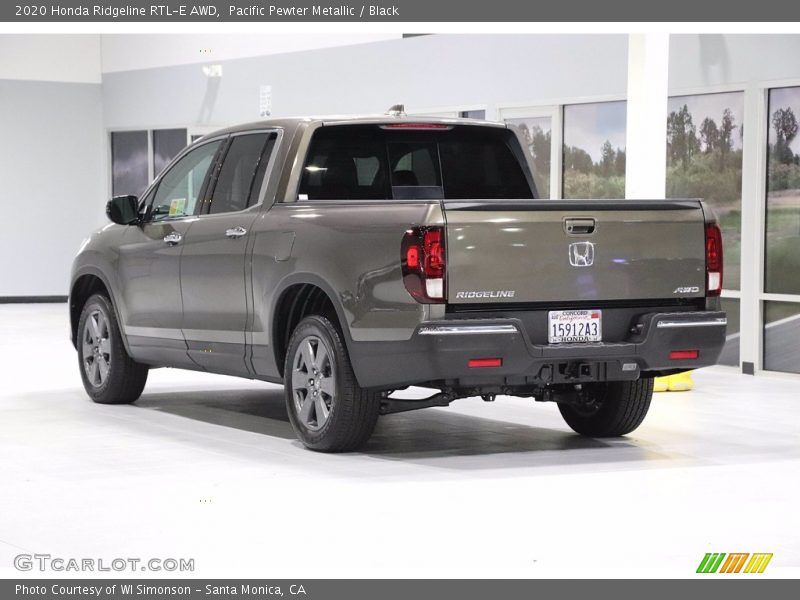 Pacific Pewter Metallic / Black 2020 Honda Ridgeline RTL-E AWD