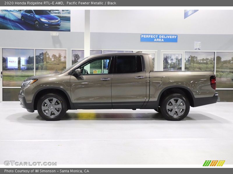 Pacific Pewter Metallic / Black 2020 Honda Ridgeline RTL-E AWD