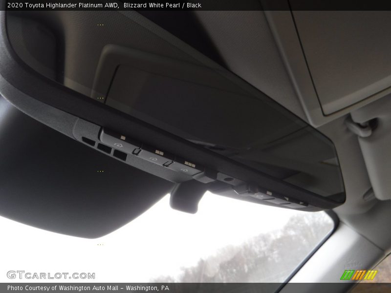 Blizzard White Pearl / Black 2020 Toyota Highlander Platinum AWD