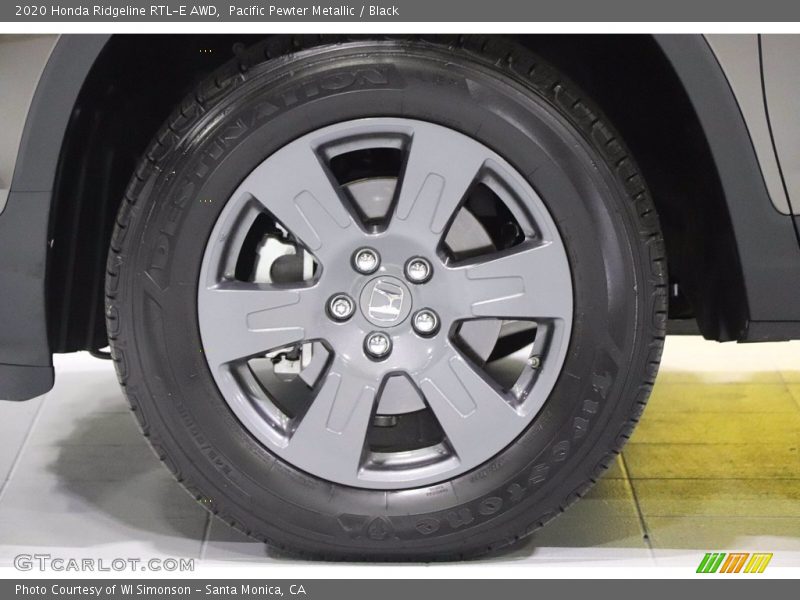 Pacific Pewter Metallic / Black 2020 Honda Ridgeline RTL-E AWD