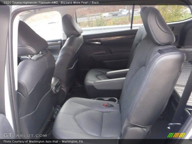 Blizzard White Pearl / Black 2020 Toyota Highlander Platinum AWD