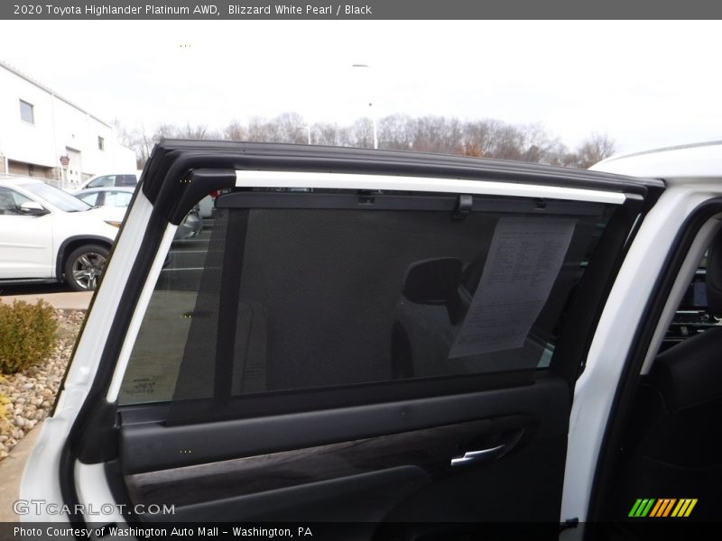 Blizzard White Pearl / Black 2020 Toyota Highlander Platinum AWD