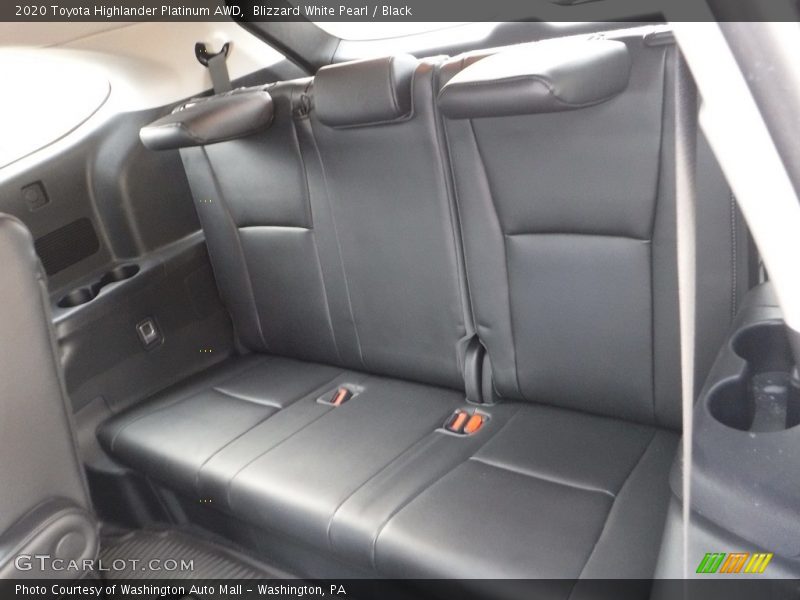 Blizzard White Pearl / Black 2020 Toyota Highlander Platinum AWD