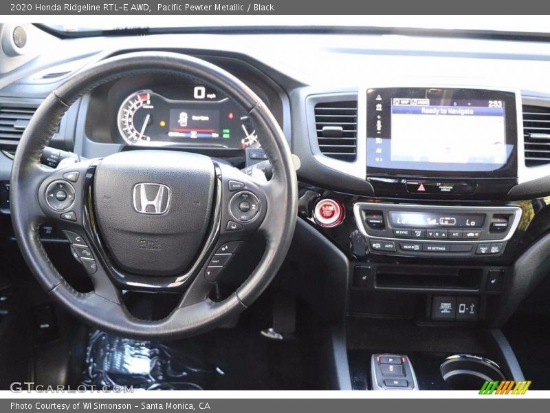Pacific Pewter Metallic / Black 2020 Honda Ridgeline RTL-E AWD