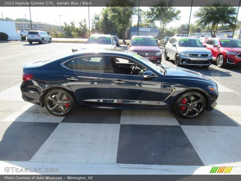 Adriatic Blue / Black 2020 Hyundai Genesis G70
