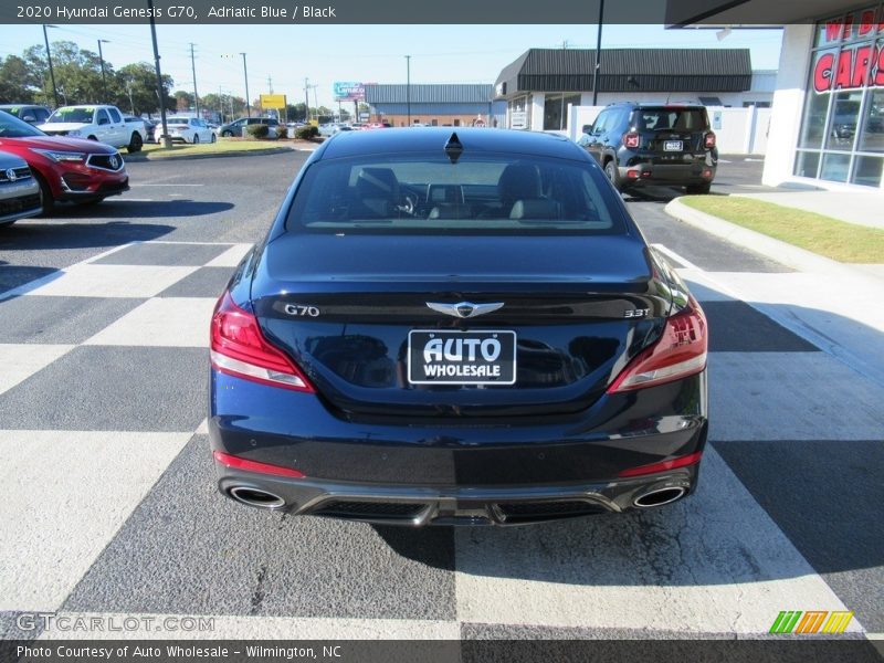 Adriatic Blue / Black 2020 Hyundai Genesis G70