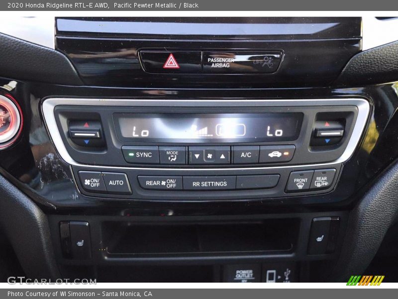 Pacific Pewter Metallic / Black 2020 Honda Ridgeline RTL-E AWD