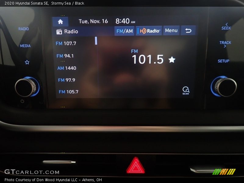 Stormy Sea / Black 2020 Hyundai Sonata SE