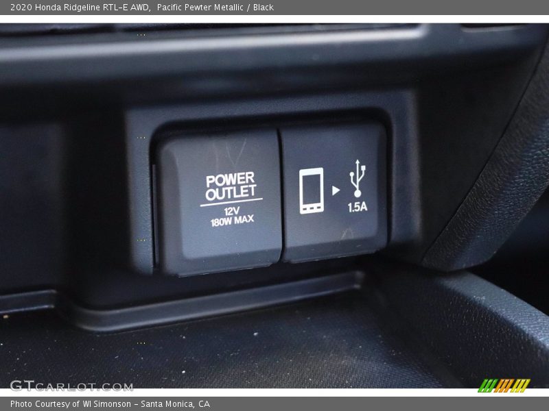 Pacific Pewter Metallic / Black 2020 Honda Ridgeline RTL-E AWD