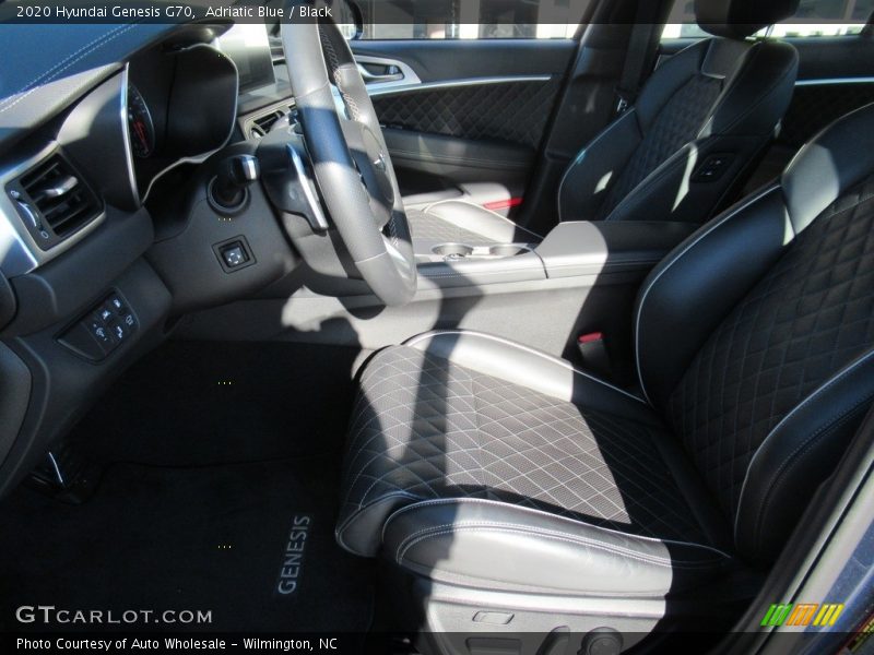 Adriatic Blue / Black 2020 Hyundai Genesis G70