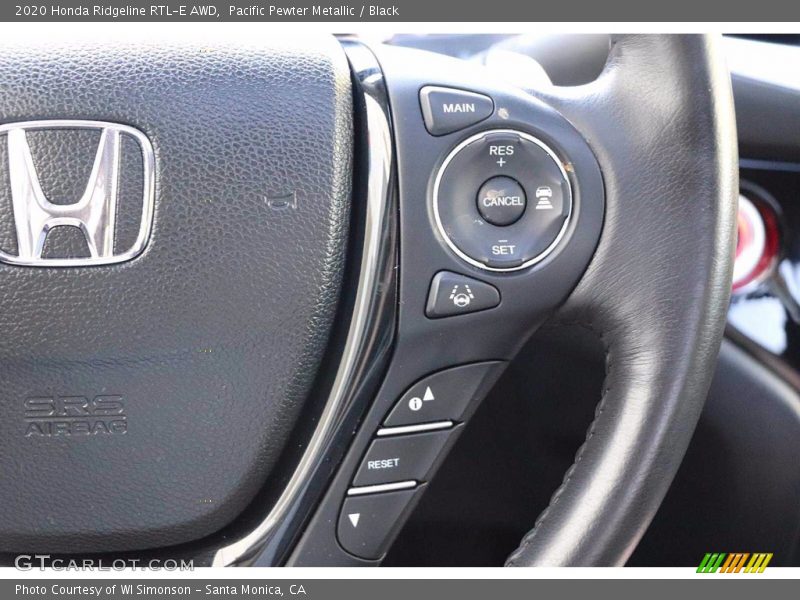 Pacific Pewter Metallic / Black 2020 Honda Ridgeline RTL-E AWD