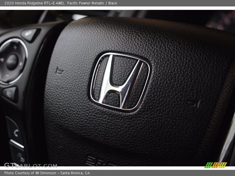 Pacific Pewter Metallic / Black 2020 Honda Ridgeline RTL-E AWD