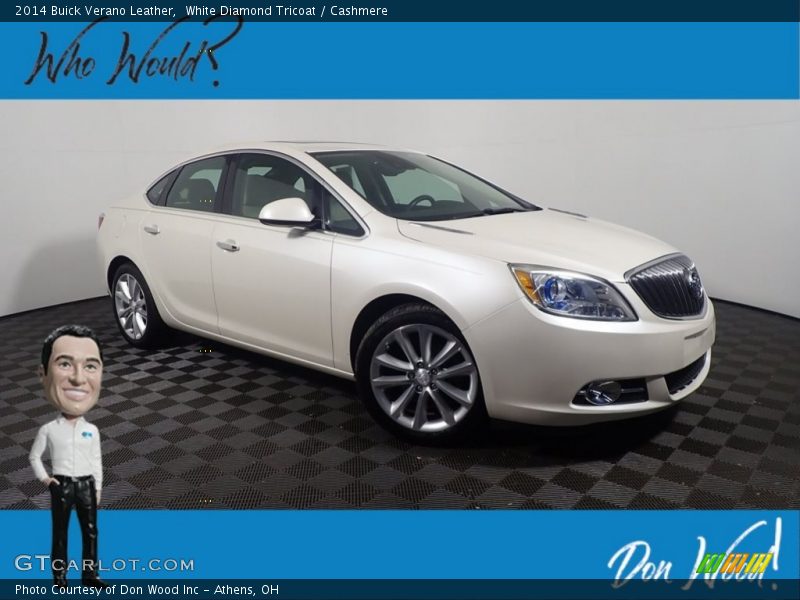 White Diamond Tricoat / Cashmere 2014 Buick Verano Leather