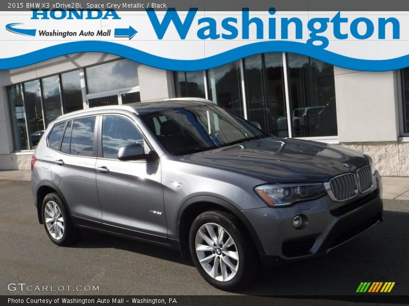 Space Grey Metallic / Black 2015 BMW X3 xDrive28i