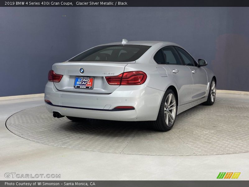 Glacier Silver Metallic / Black 2019 BMW 4 Series 430i Gran Coupe