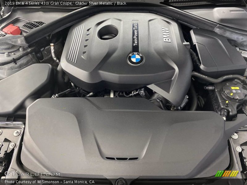 Glacier Silver Metallic / Black 2019 BMW 4 Series 430i Gran Coupe