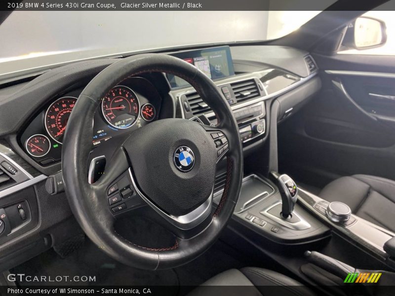 Glacier Silver Metallic / Black 2019 BMW 4 Series 430i Gran Coupe