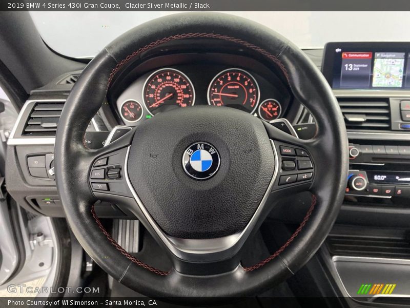Glacier Silver Metallic / Black 2019 BMW 4 Series 430i Gran Coupe