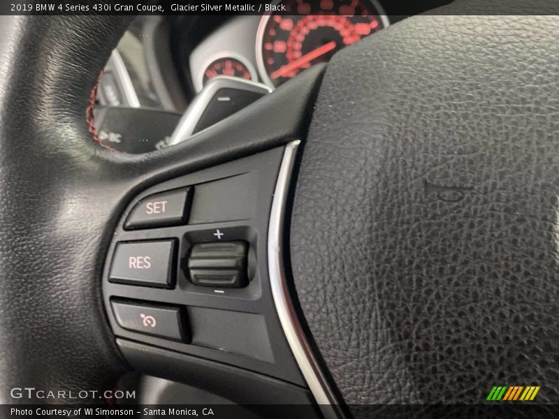 Glacier Silver Metallic / Black 2019 BMW 4 Series 430i Gran Coupe