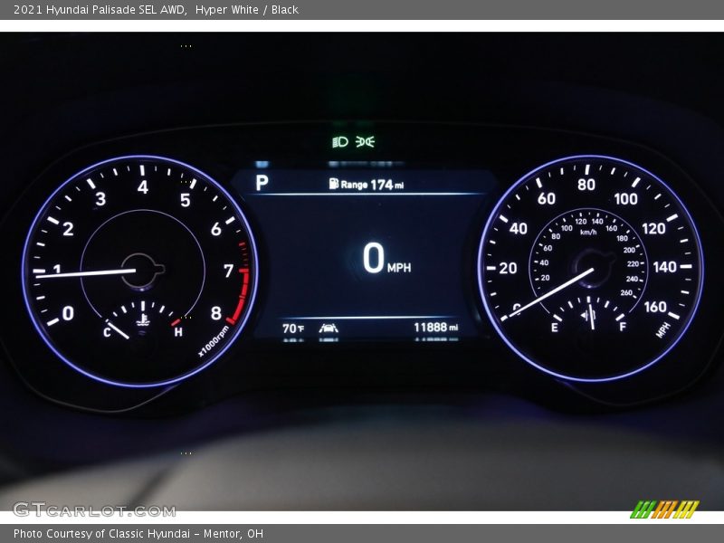 Hyper White / Black 2021 Hyundai Palisade SEL AWD