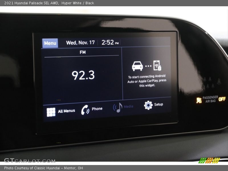 Hyper White / Black 2021 Hyundai Palisade SEL AWD