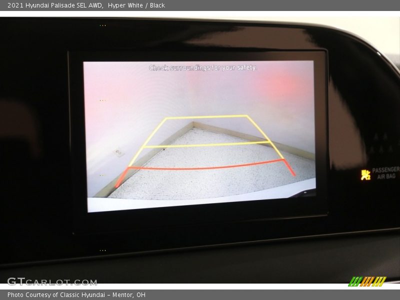 Hyper White / Black 2021 Hyundai Palisade SEL AWD