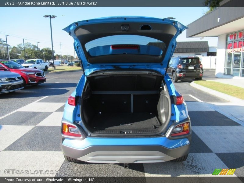 Surf Blue / Black/Gray 2021 Hyundai Kona Limited