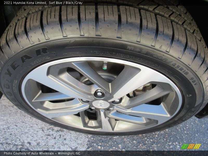 Surf Blue / Black/Gray 2021 Hyundai Kona Limited