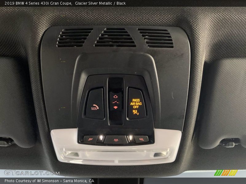Glacier Silver Metallic / Black 2019 BMW 4 Series 430i Gran Coupe