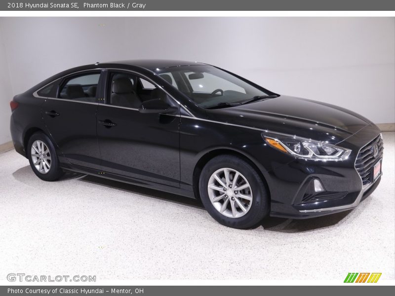 Phantom Black / Gray 2018 Hyundai Sonata SE