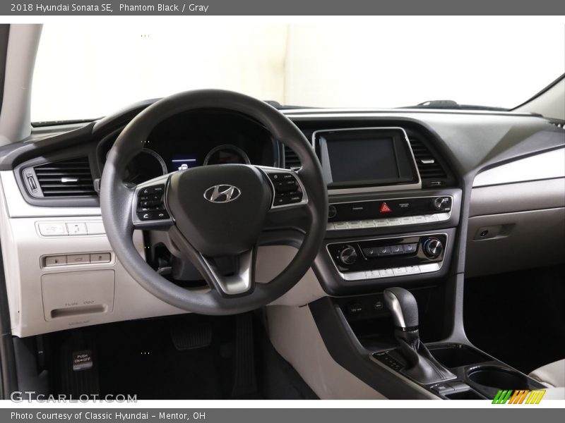 Phantom Black / Gray 2018 Hyundai Sonata SE