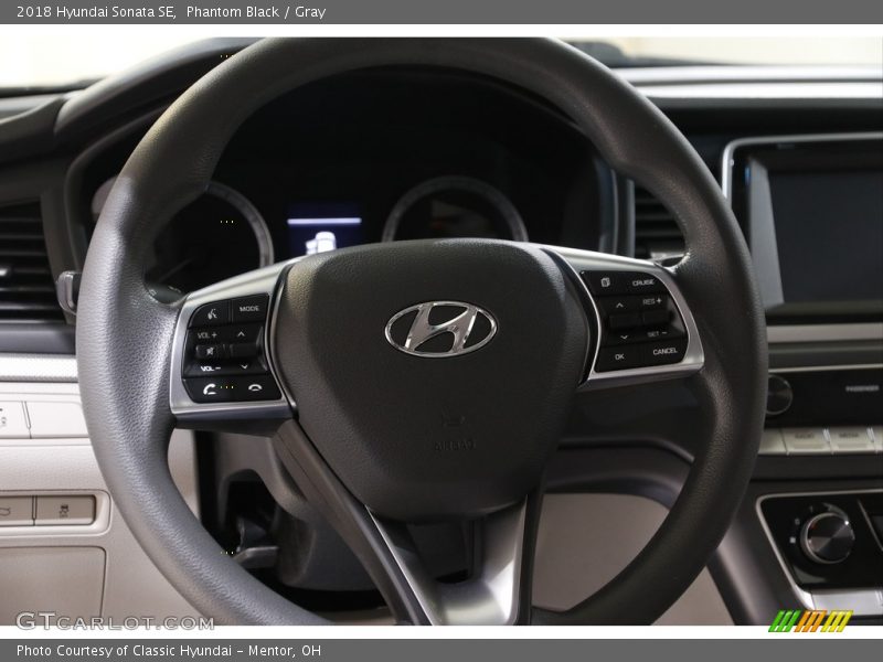 Phantom Black / Gray 2018 Hyundai Sonata SE