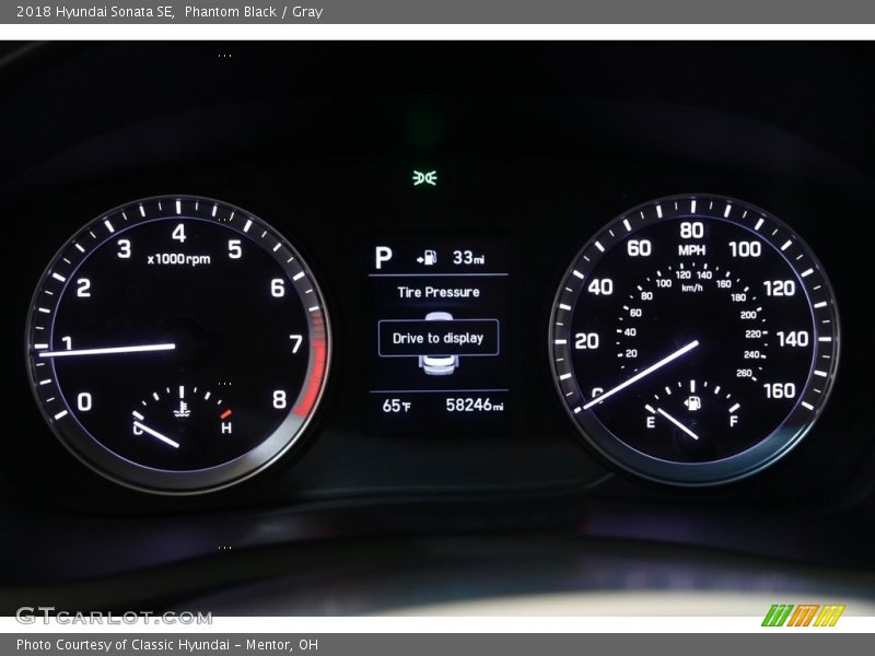 Phantom Black / Gray 2018 Hyundai Sonata SE