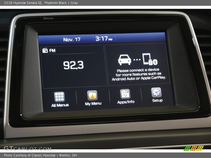 Phantom Black / Gray 2018 Hyundai Sonata SE