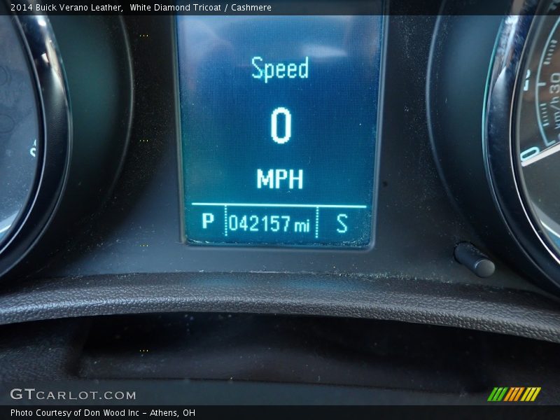 White Diamond Tricoat / Cashmere 2014 Buick Verano Leather
