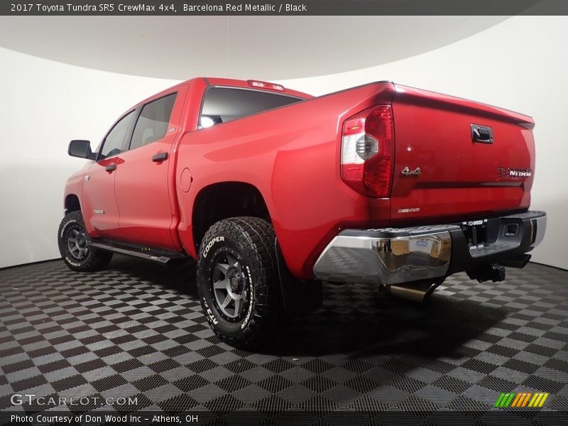 Barcelona Red Metallic / Black 2017 Toyota Tundra SR5 CrewMax 4x4