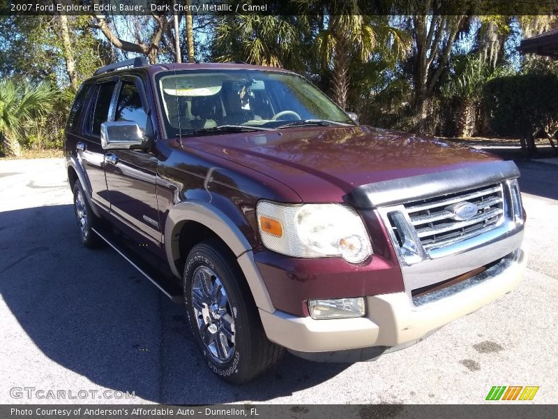 Dark Cherry Metallic / Camel 2007 Ford Explorer Eddie Bauer