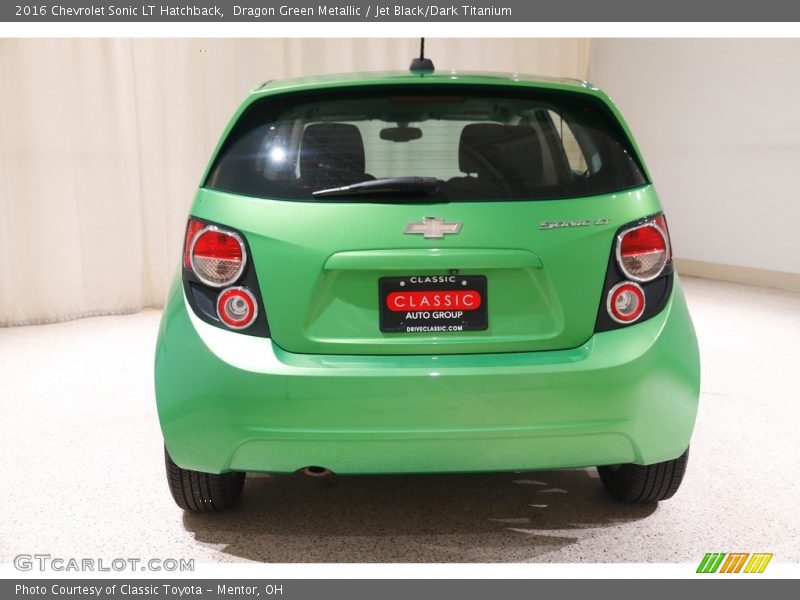 Dragon Green Metallic / Jet Black/Dark Titanium 2016 Chevrolet Sonic LT Hatchback