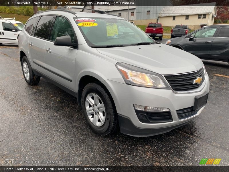 Silver Ice Metallic / Dark Titanium/Light Titanium 2017 Chevrolet Traverse LS