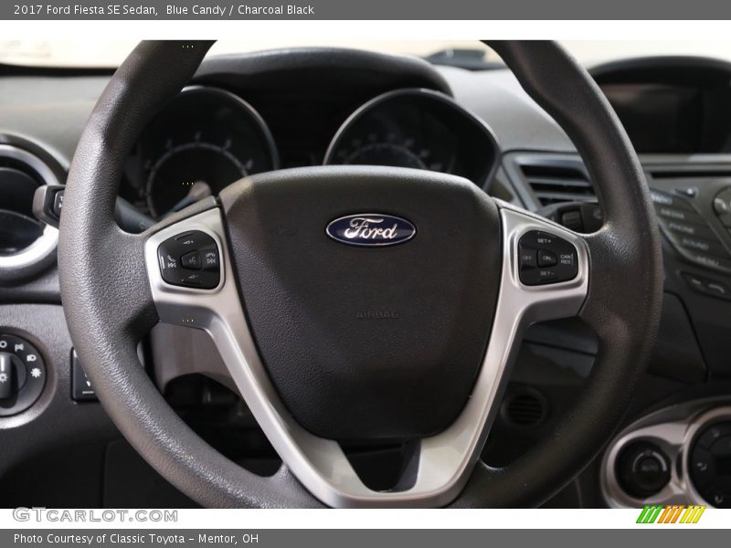Blue Candy / Charcoal Black 2017 Ford Fiesta SE Sedan