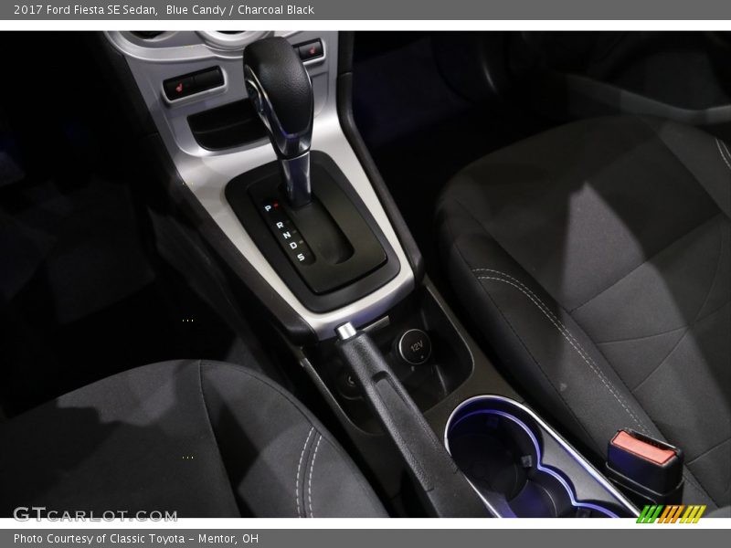 Blue Candy / Charcoal Black 2017 Ford Fiesta SE Sedan
