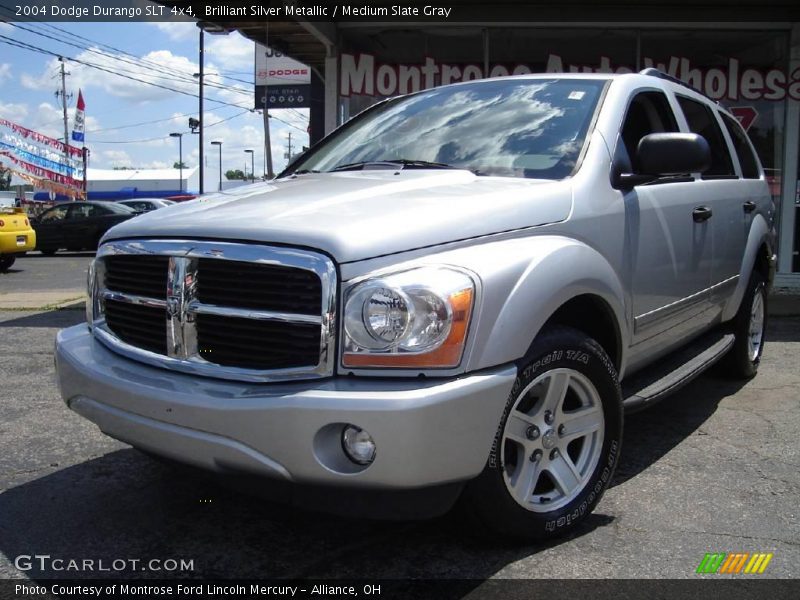 Brilliant Silver Metallic / Medium Slate Gray 2004 Dodge Durango SLT 4x4