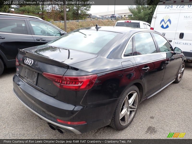 Brilliant Black / Black 2018 Audi S4 Premium Plus quattro Sedan