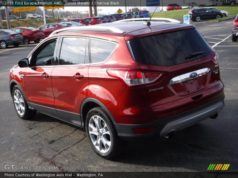 Sunset Metallic / Charcoal Black 2015 Ford Escape Titanium 4WD