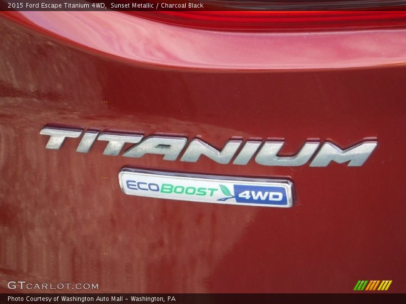 Sunset Metallic / Charcoal Black 2015 Ford Escape Titanium 4WD