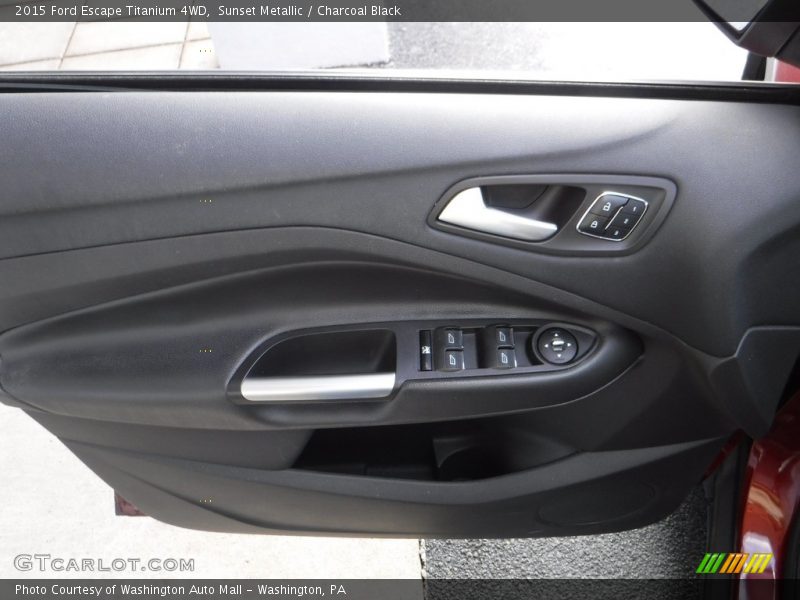 Sunset Metallic / Charcoal Black 2015 Ford Escape Titanium 4WD