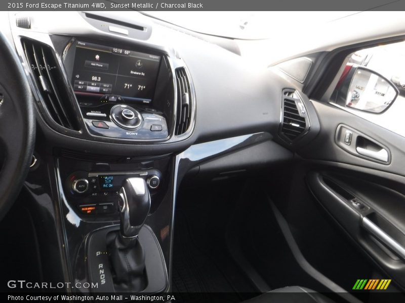 Sunset Metallic / Charcoal Black 2015 Ford Escape Titanium 4WD