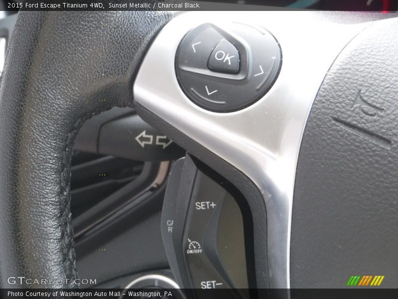 Sunset Metallic / Charcoal Black 2015 Ford Escape Titanium 4WD