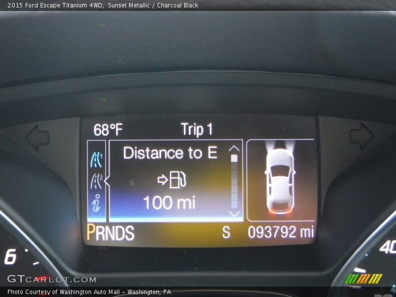 Sunset Metallic / Charcoal Black 2015 Ford Escape Titanium 4WD